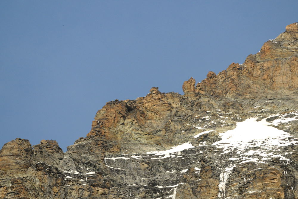 La parete sud del Cervino